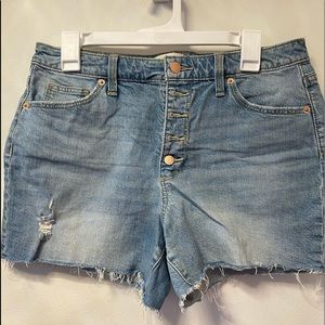 High rise midi short